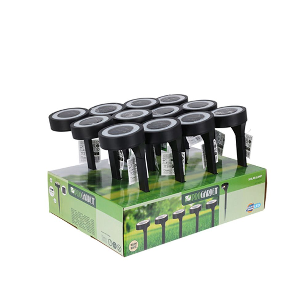 Estaca solar, color negro, ø11 x 40 cm