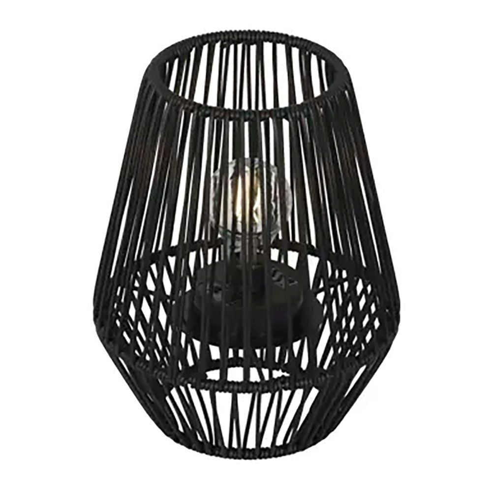 Farolillo solar negro, ø22 x 25 cm