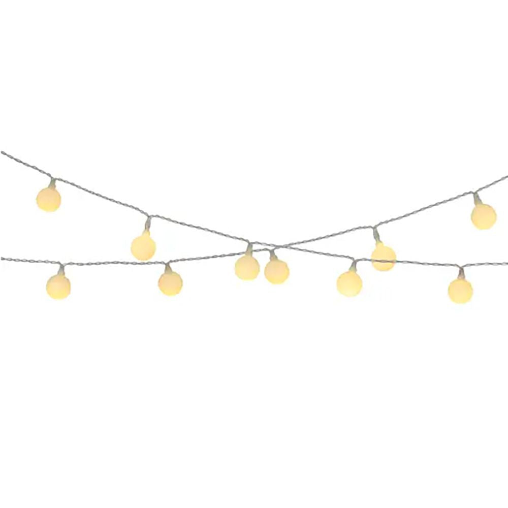 Guirnalda solar 30 leds, 3 lm, luz blanca cálida, ip44, 2,9 m