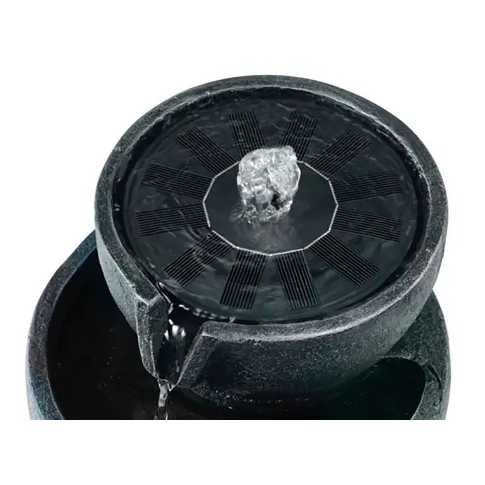 Fuente solar para exterior ip68, de poliresina - ø20 x 20,5 cm