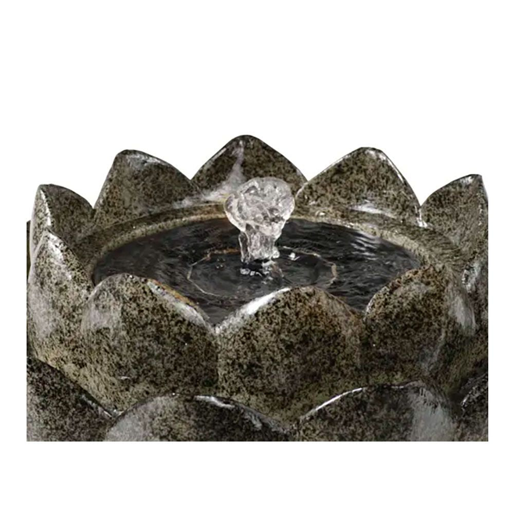 Fuente solar en forma de flor, para exterior, ø23 x 14 cm