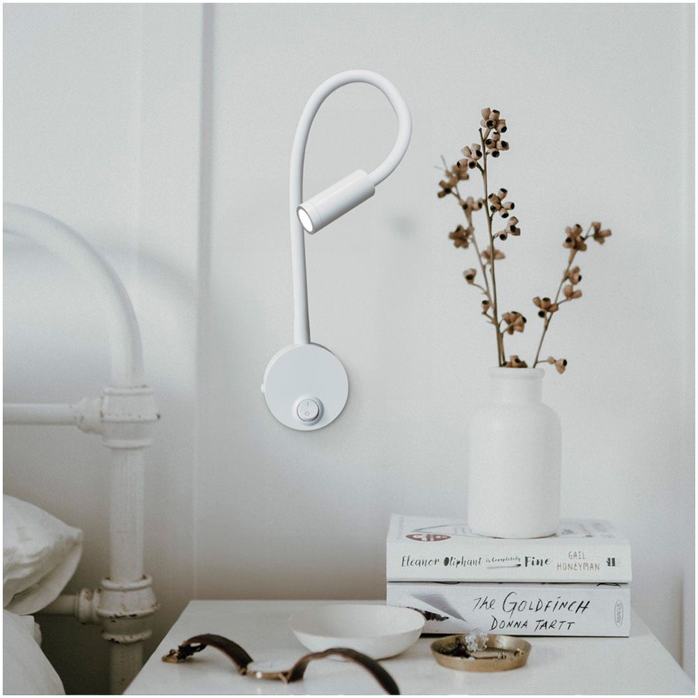 Aplique led classic, 3 w, 4000 k, 450 lm, blanco, 35 x 6,3 cm