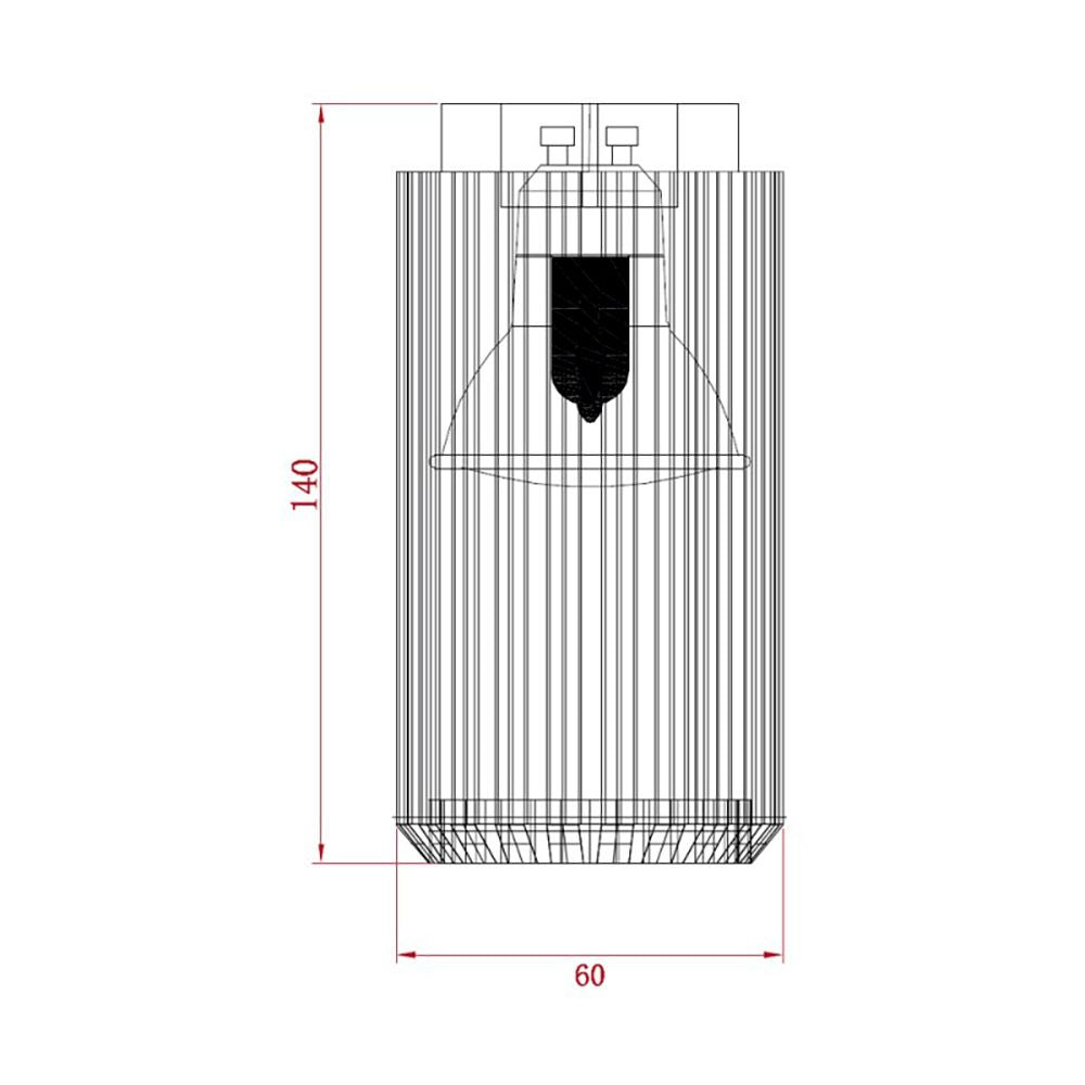 Foco 1 elemento sahara arenado, gu10, 10w (bombilla no incluida), negro, ø6 x 14 cm