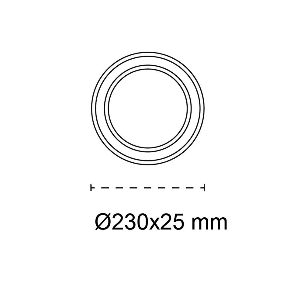 Plafón led circular, mery, 18 w, 3cct, 1782 lm, blanco, ø23 x 2,5 cm