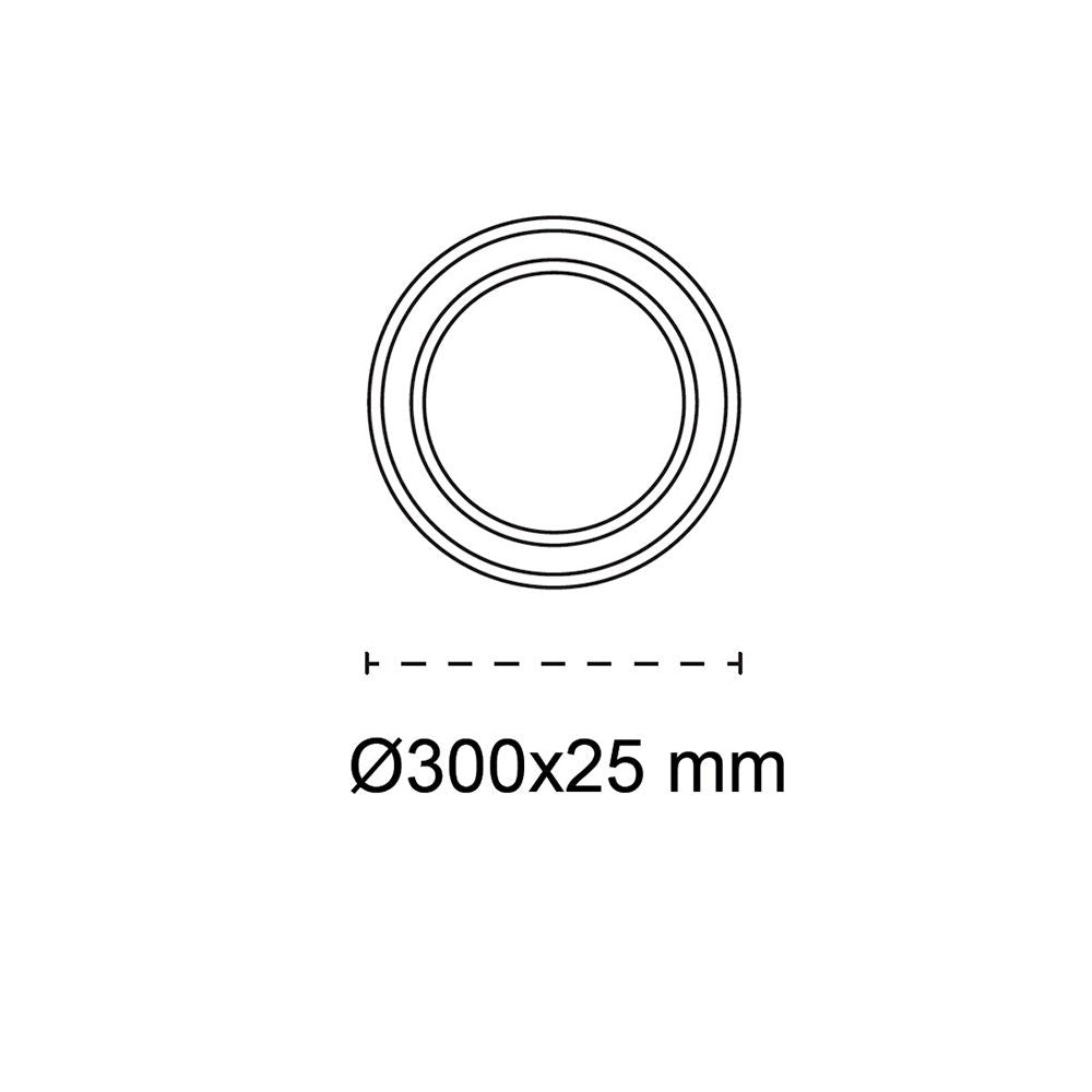 Plafón led circular, mery, 24 w, 3cct, 2420 lm, blanco, ø30 x 2,5 cm