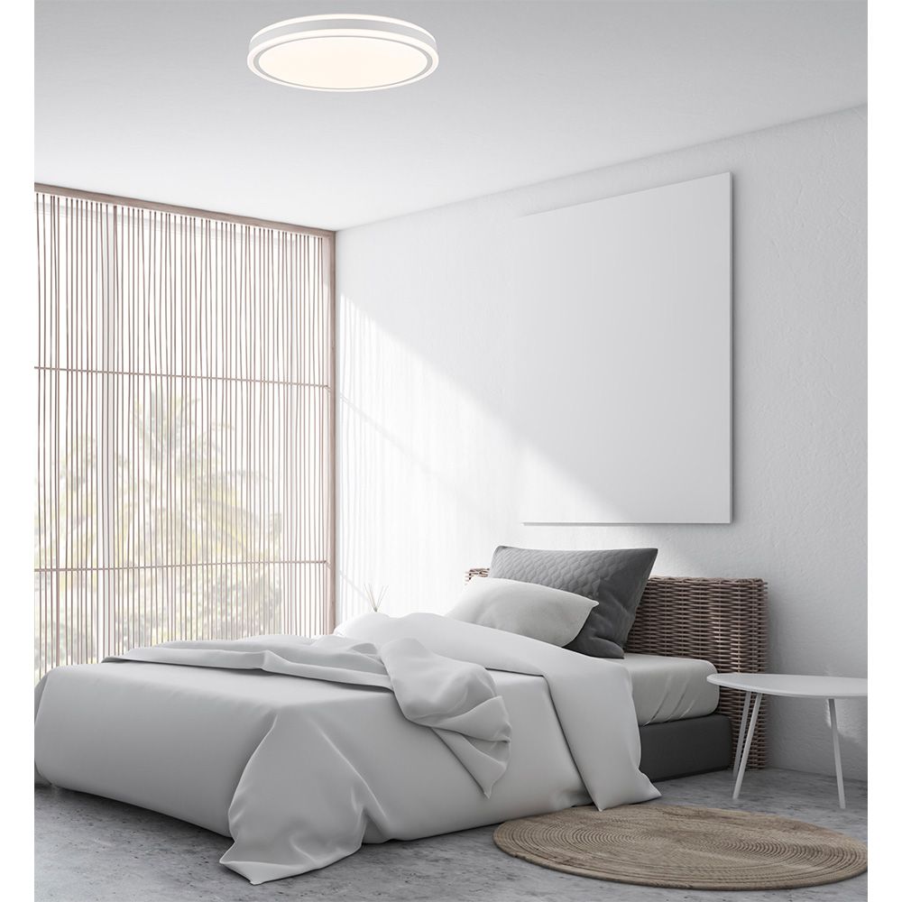 Plafón led circular, targes, 46 w, 3cct, 5060 lm, blanco, ø40 x 6,5 cm