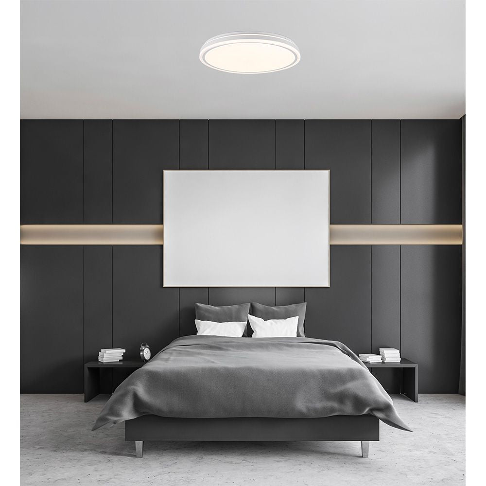 Plafón led circular, targes, 72 w, 3cct, 7290 lm, blanco, ø50 x 6,5 cm