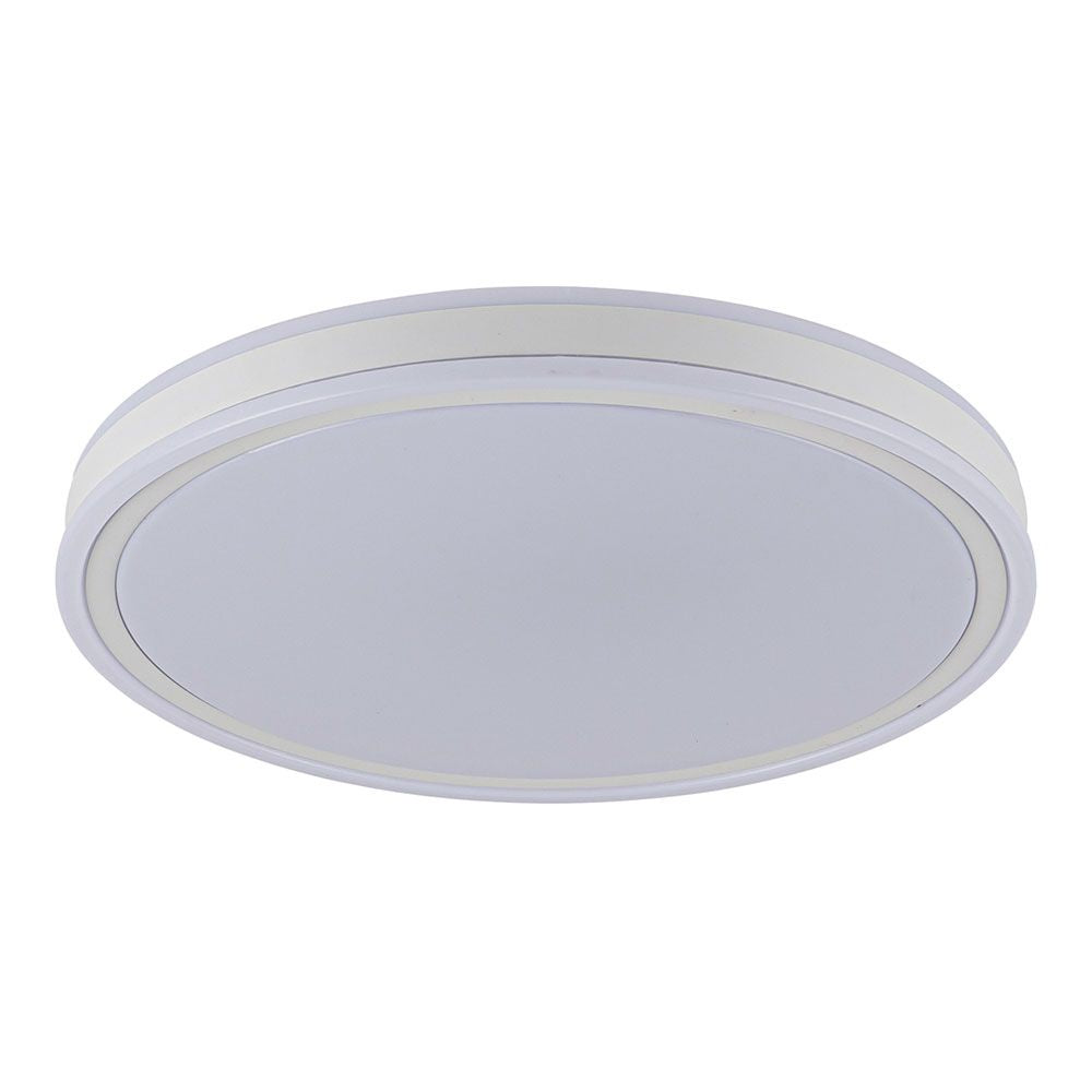 Plafón led circular, targes, 80 w, 3cct, 8800 lm, blanco, ø60 x 6,5 cm
