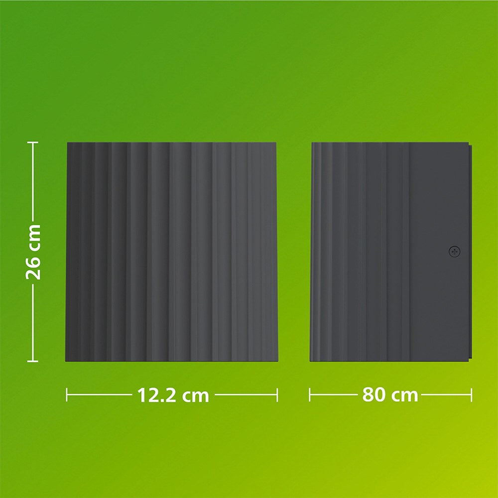 Aplique de exterior led zyre antracita 4,3 w, 800 lm