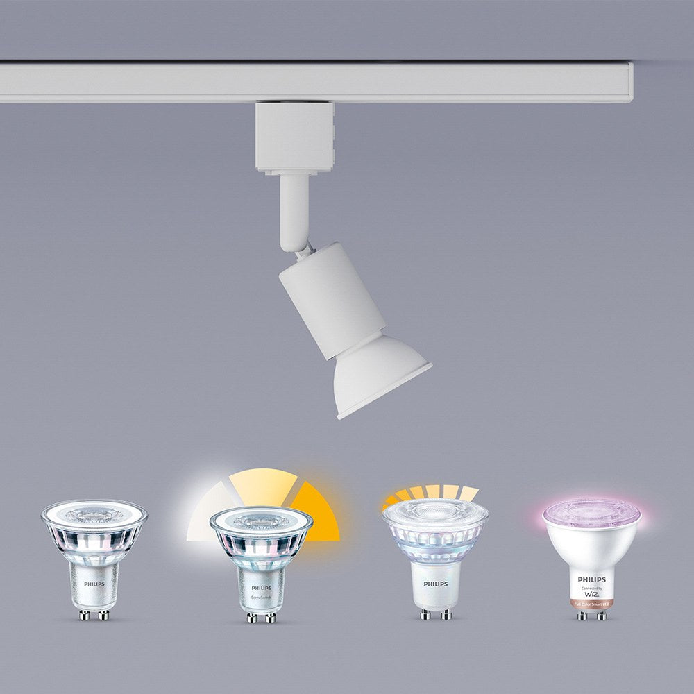 Sistema de riel easylink 3 proyectores, tobia, 5 w, blanco