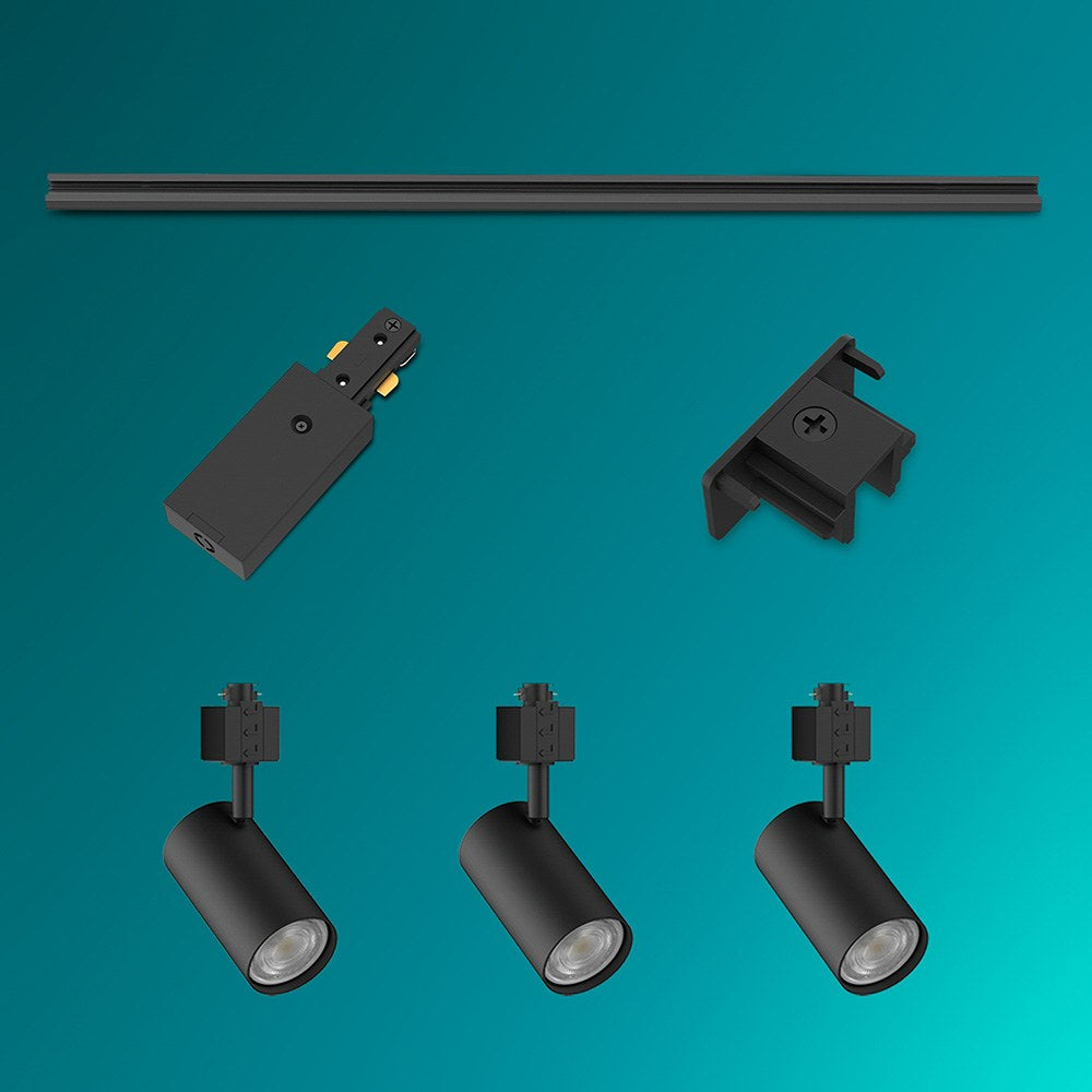 Sistema de riel easylink 3 proyectores, zilo, 5 w, negro