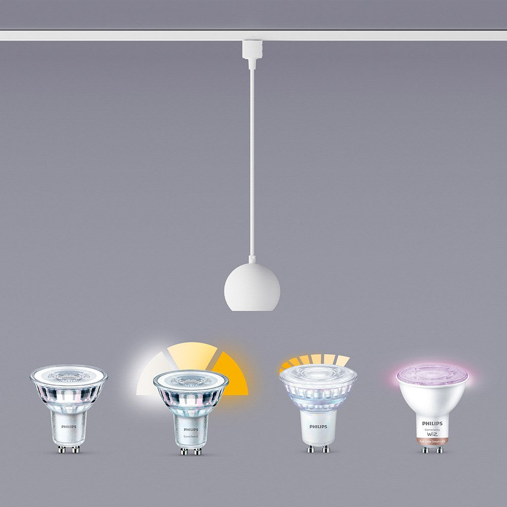 Lámpara easylink de techo, suspendida, colby gu10, blanca, ø100 x 1360 mm