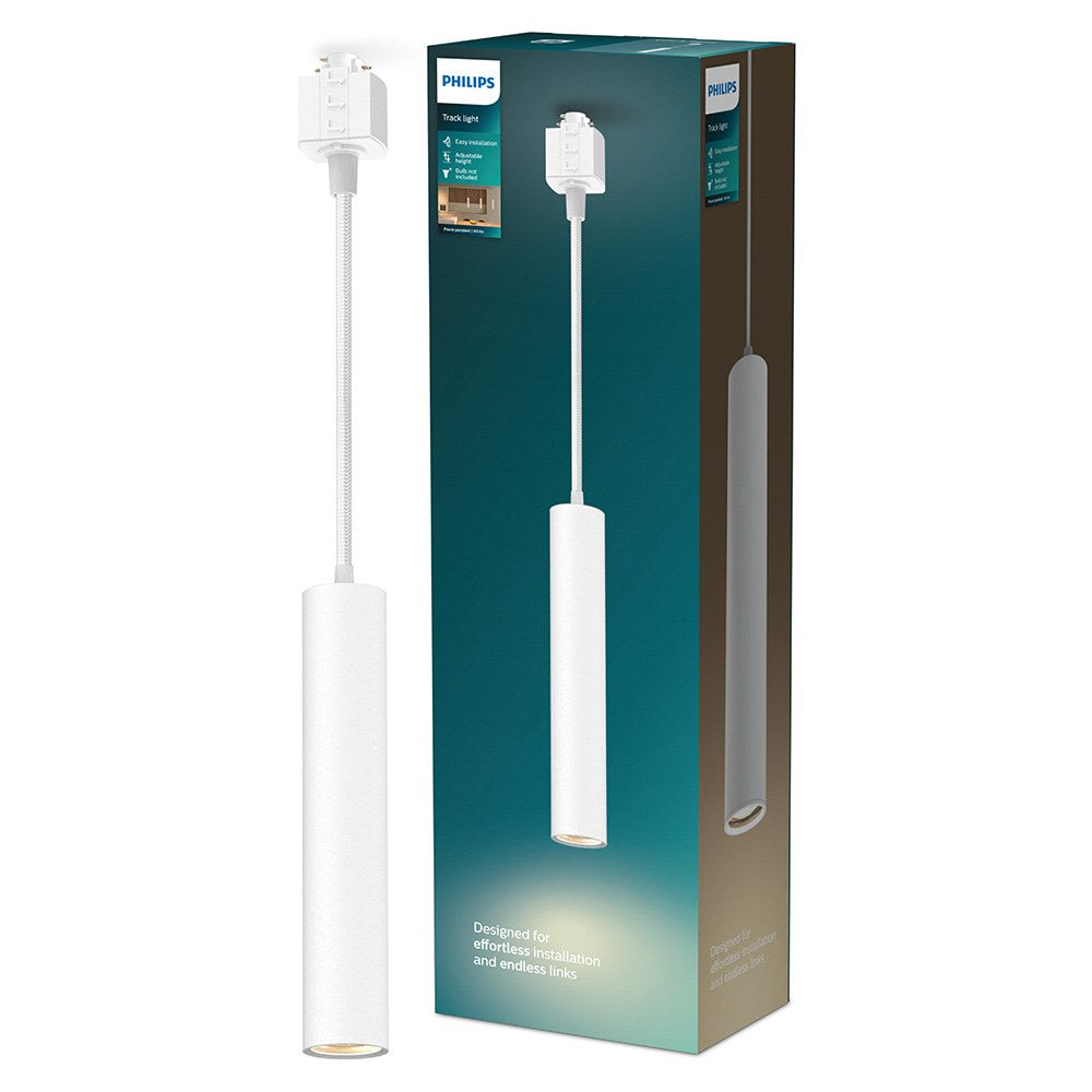 Lámpara easylink de techo, suspendida, paxie gu10, blanca, ø60 x 1550 mm