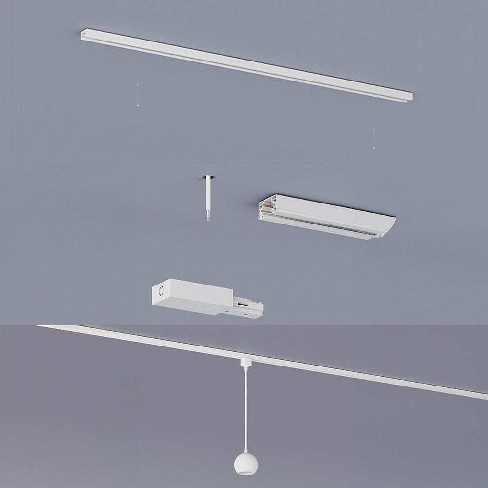 Riel de extensión easylink 1 m, blanco