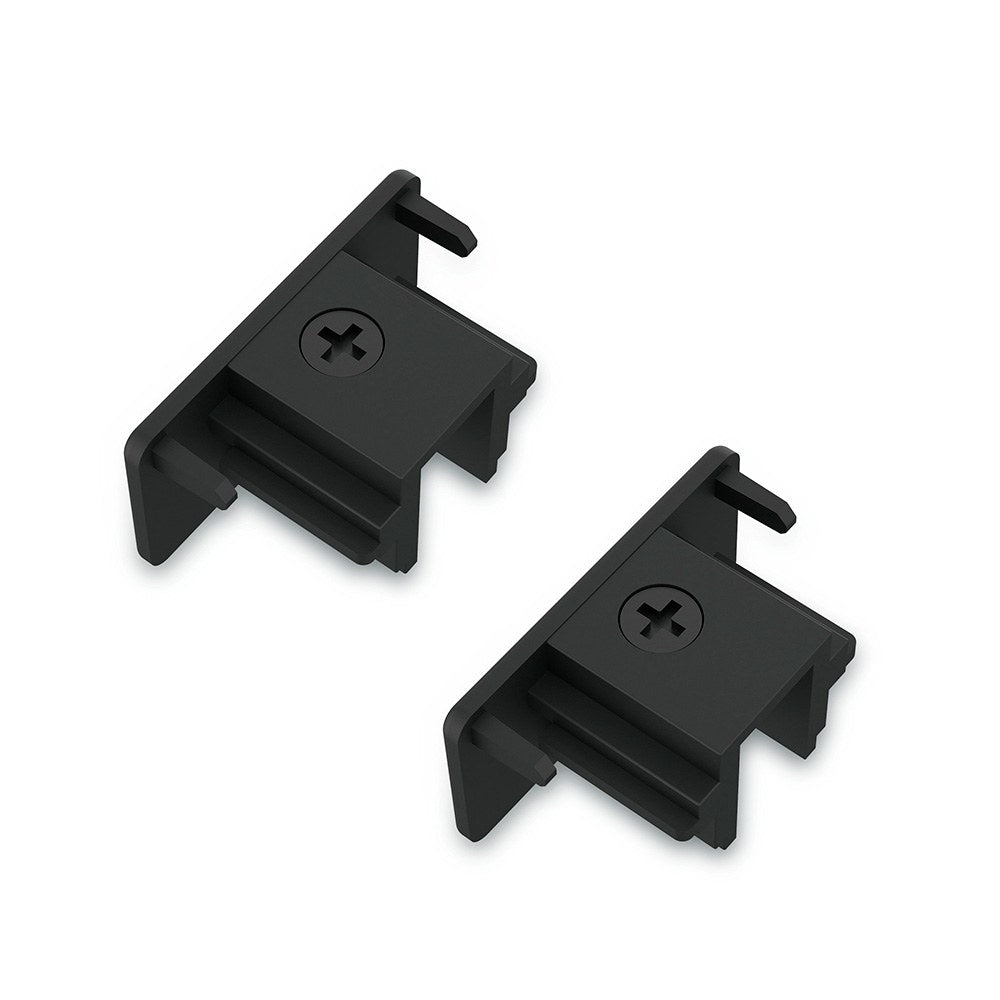 Tapa final easylink, negra, 2 uds