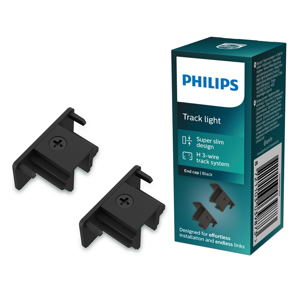 Tapa final easylink, negra, 2 uds