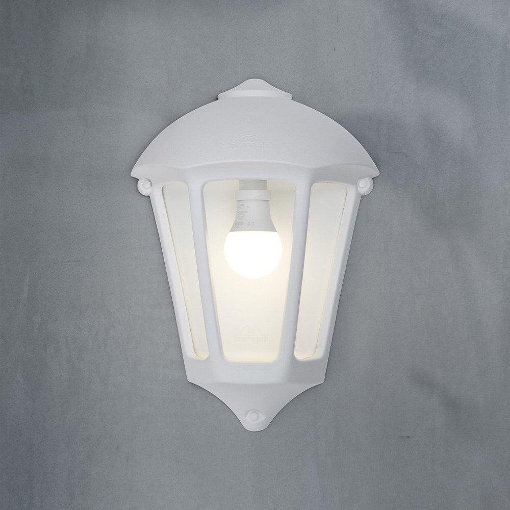Farol de pared giulio, transparente, e27, blanco, 265 x 135 x 375 mm