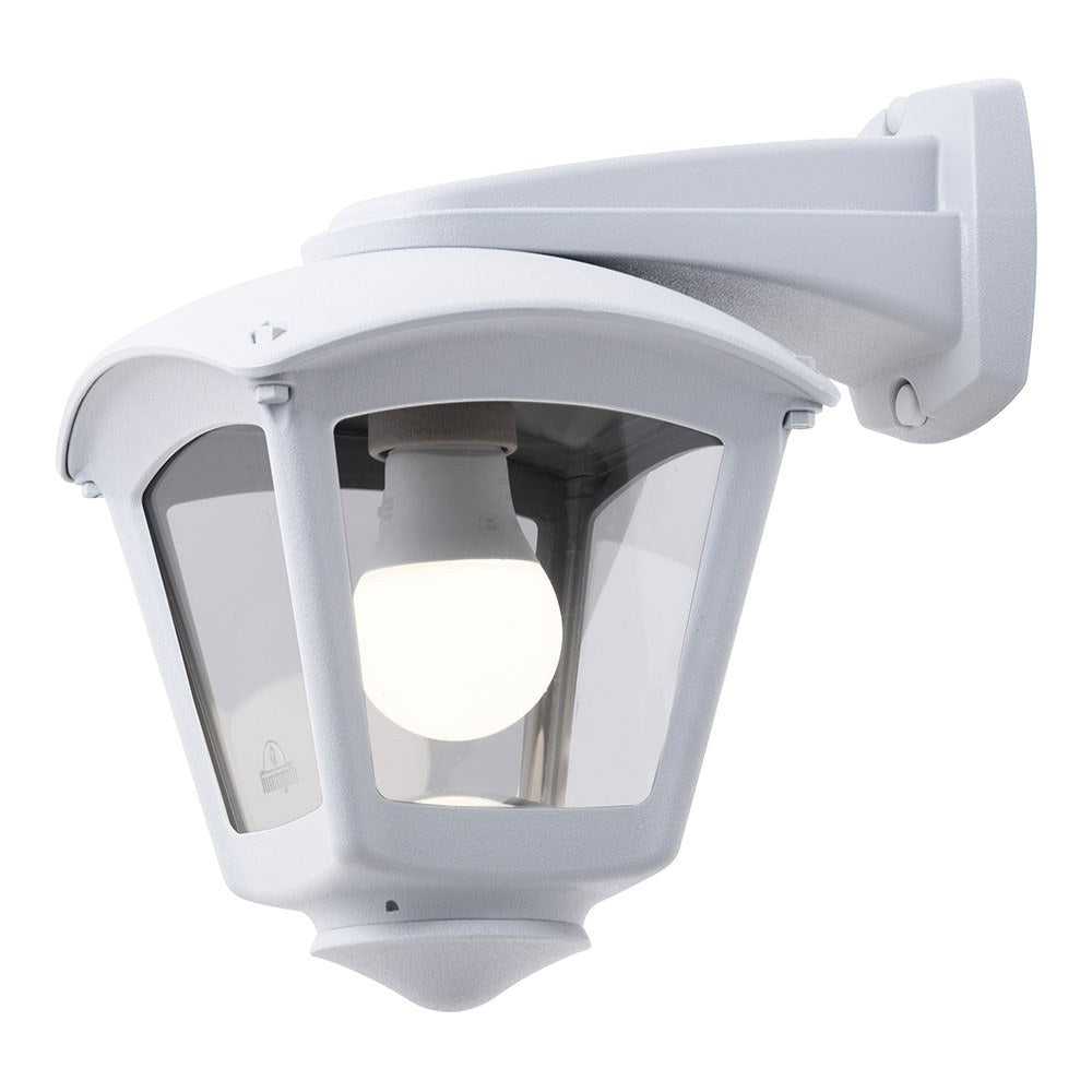 Farol pared con brazo nardo/roby, transparente, e27, blanco, 195 x 260 x 275 mm