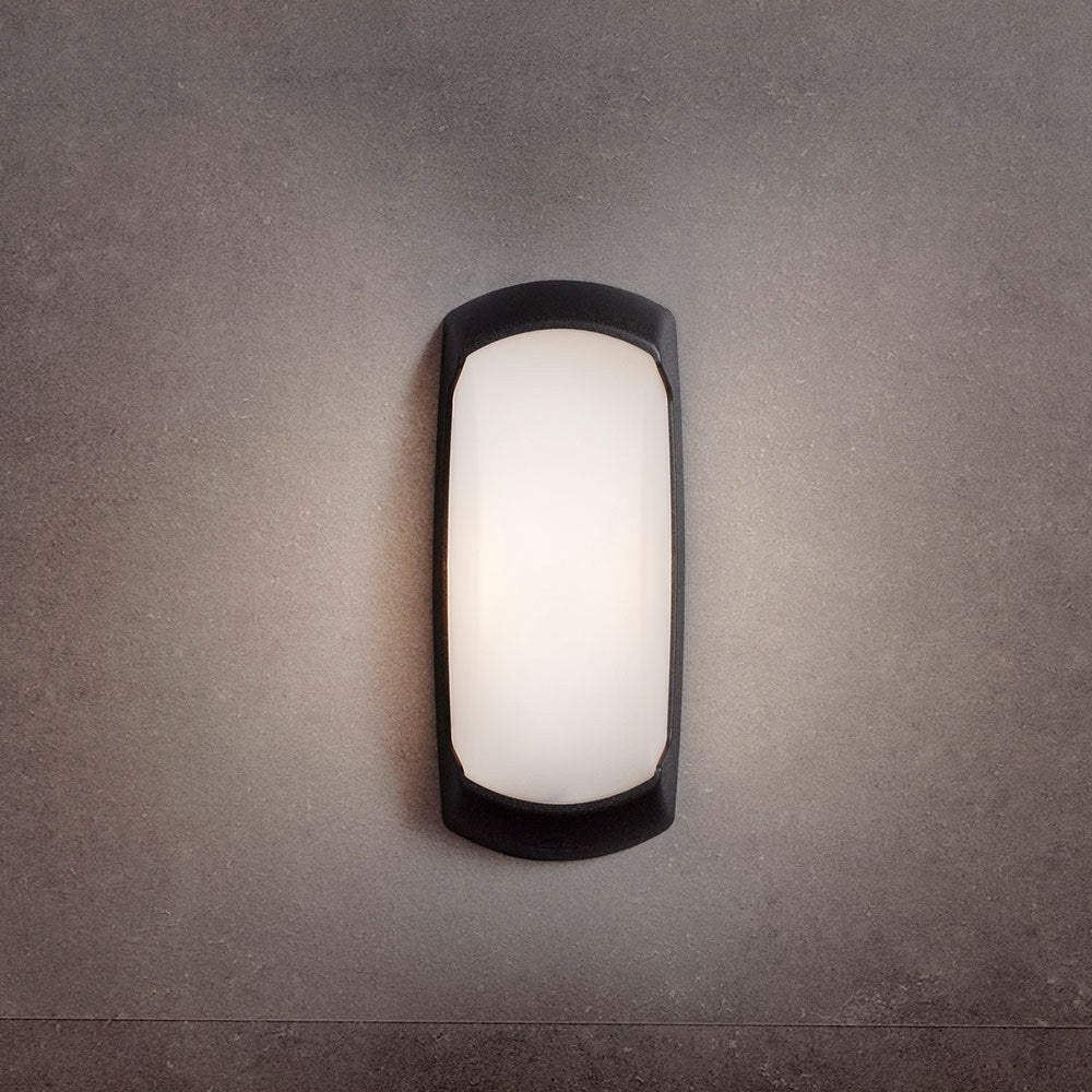 Aplique ovalado francy-op, translúcido, e27, negro, 300 x 85 x 130 mm