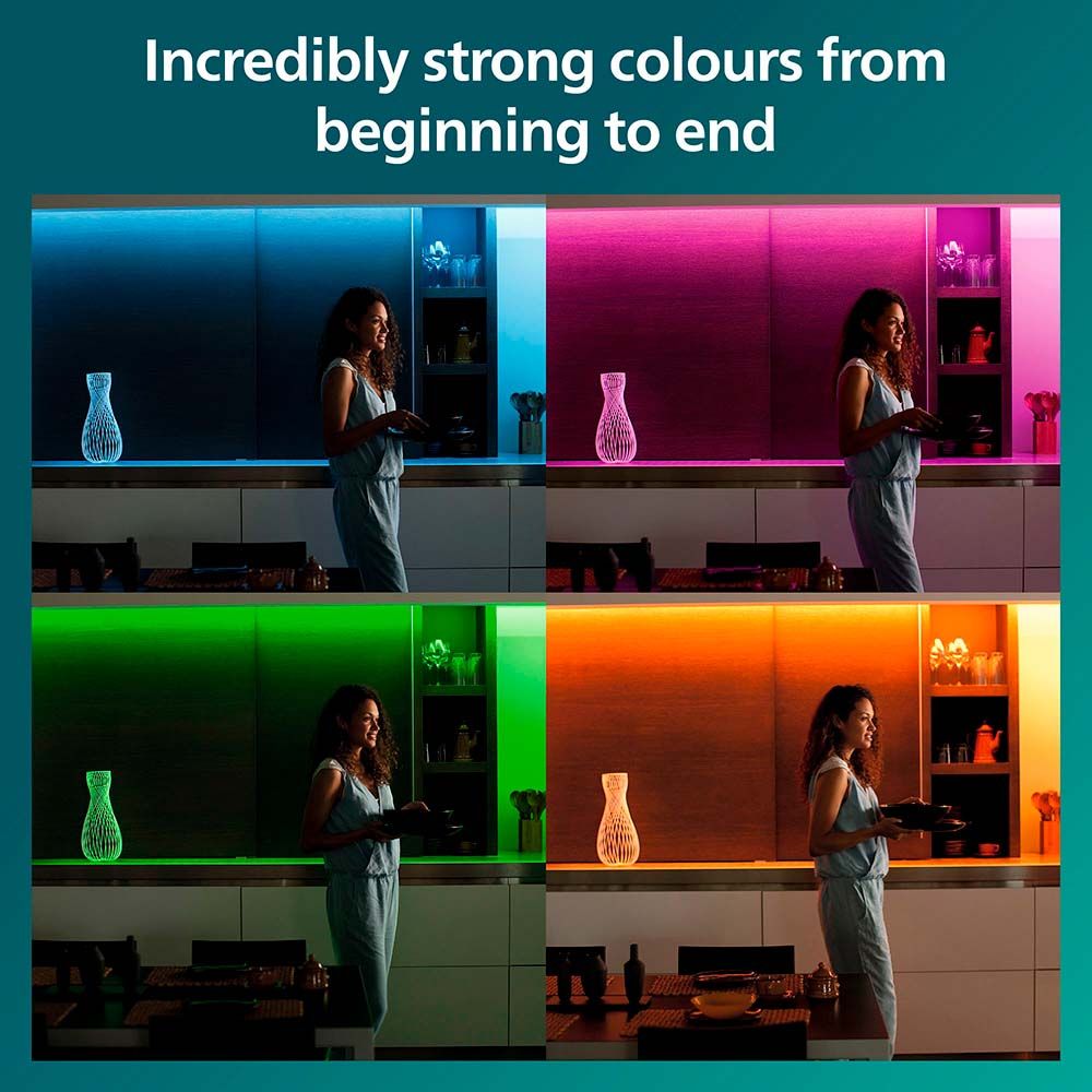 Tira led rgb con mando ip20, 5 m