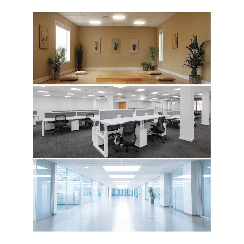 Panel led, 40 w, 3cct (3000-4000-6500 k), 4800 lm, 595 x 595 x 28 mm