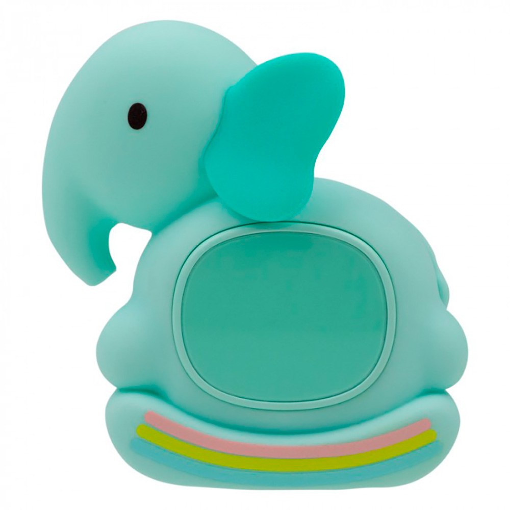 Lámpara nocturna led rgb recargable con despertador modelo elefante mecedora
