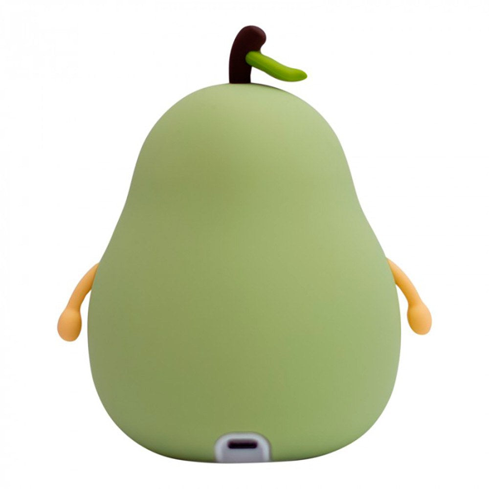 Lámpara nocturna led recargable modelo pera verde