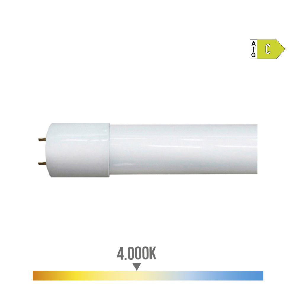Tubo led t8 22 w 3.540 lm 4.000 k luz día clase c (eq.58w) ø2,6 x 150 cm