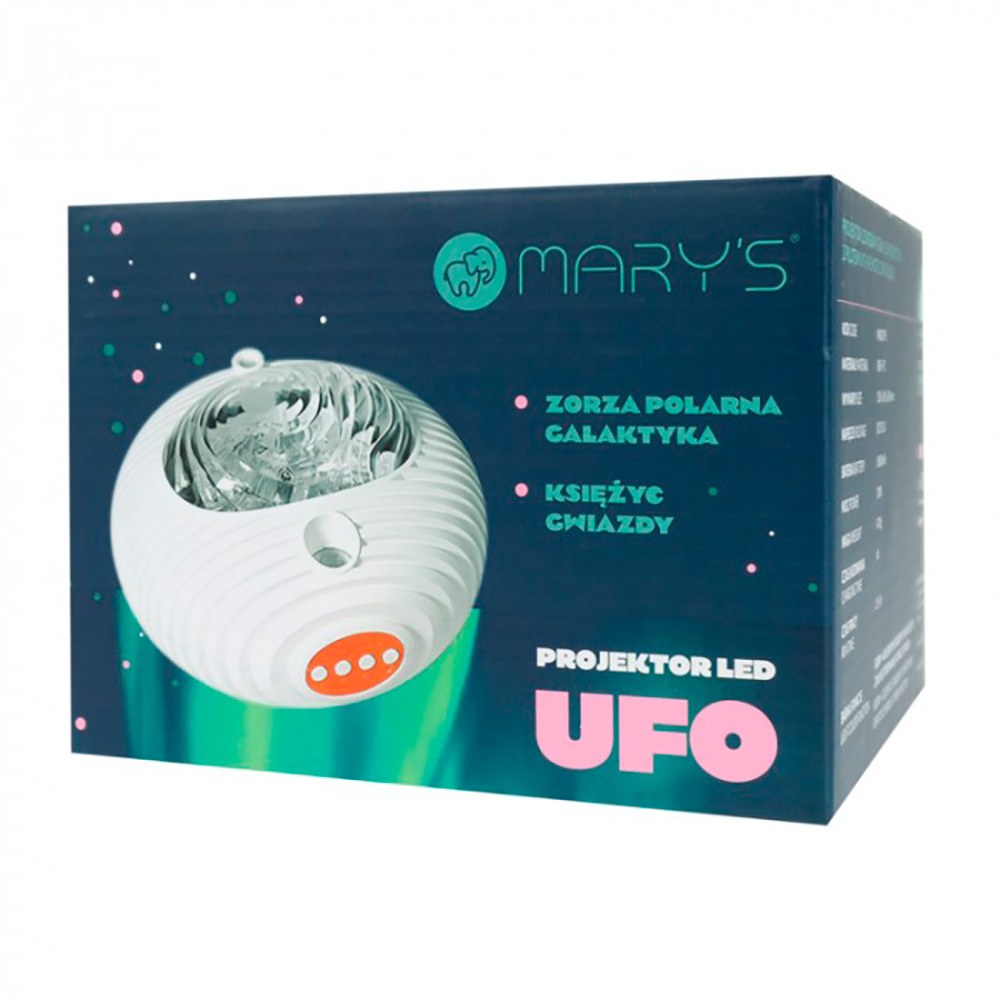 Proyector recargable ufo galaxy rgbw con control remoto