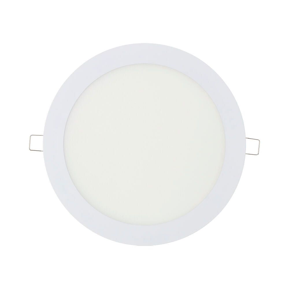 Downlight led empotrable redondo 20 w luz día 4000 k 1500 lm blanco ø22,5 cm