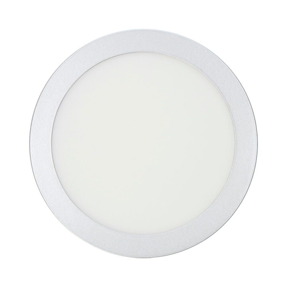 Downlight led superficie redondo cromado 20 w 1500 lm 4000 k luz dia ø 22 x 3,5 cm
