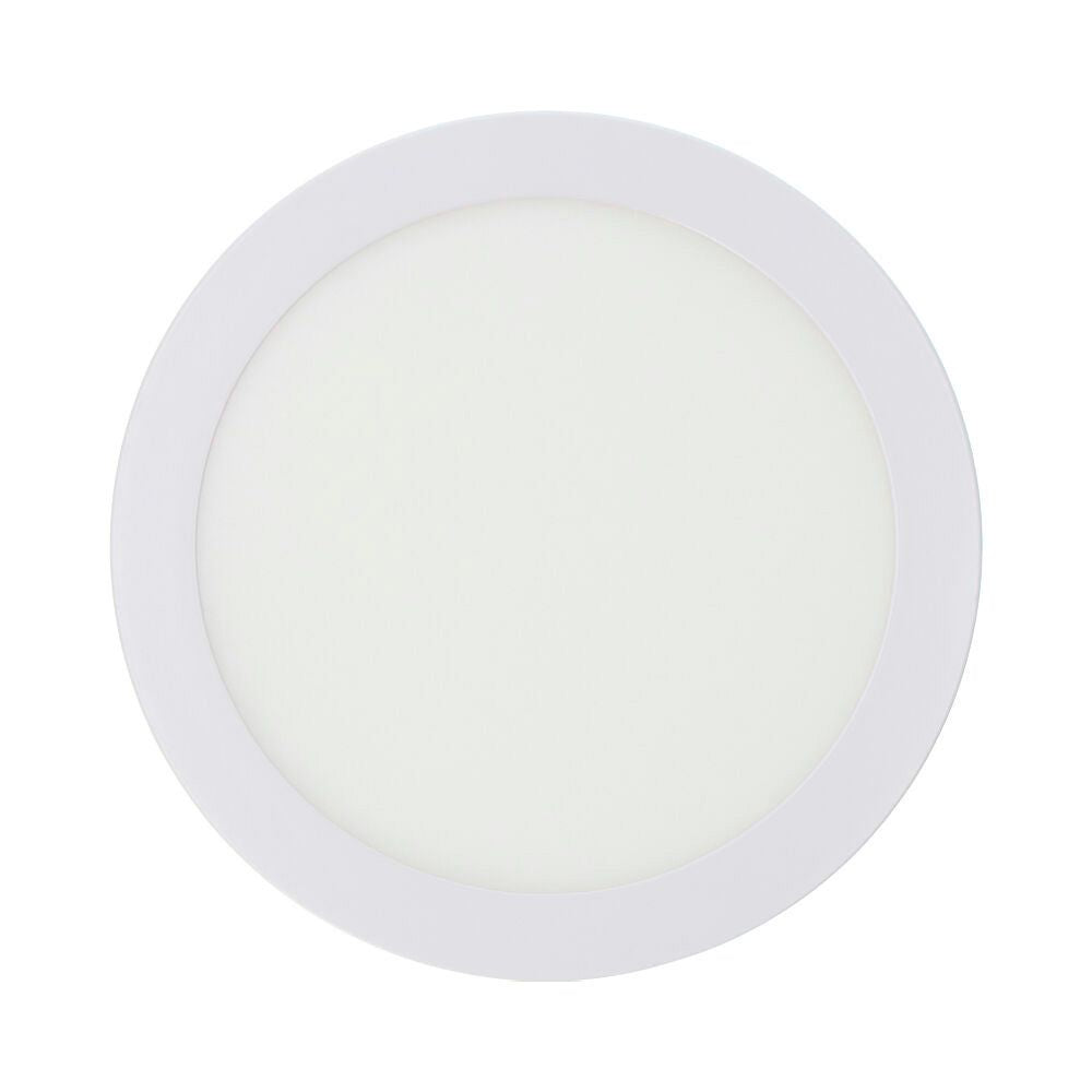 Downlight led superficie redondo blanco 20 w 1500 lm 6400 k luz fria ø22 x 3,5 cm