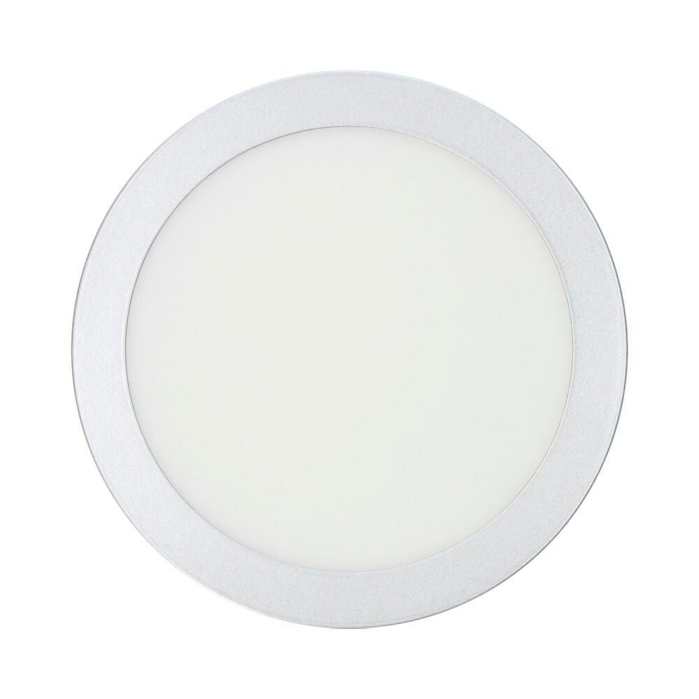Downlight led superficie redondo cromado 20 w 1500 lm 6400 k luz fria ø 22 x 3 cm