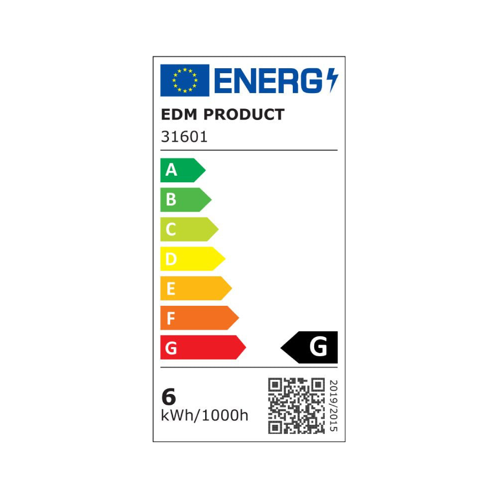Mini downlight led empotrable redondo 6 w 6400 k luz fría. color blanco ø11,7 cm