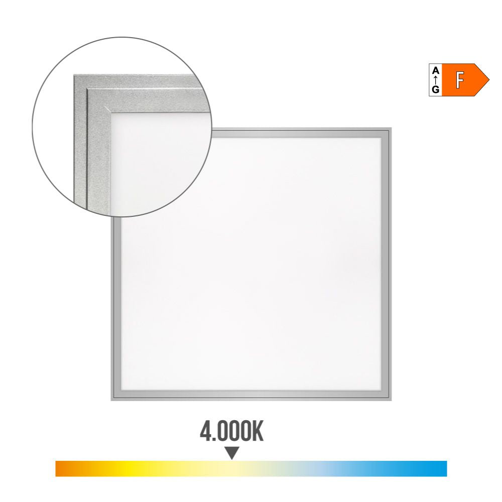 Panel led 40 w 4000 k 4300 lm luz dia 59,5 x 59,5 x 3,5 cm