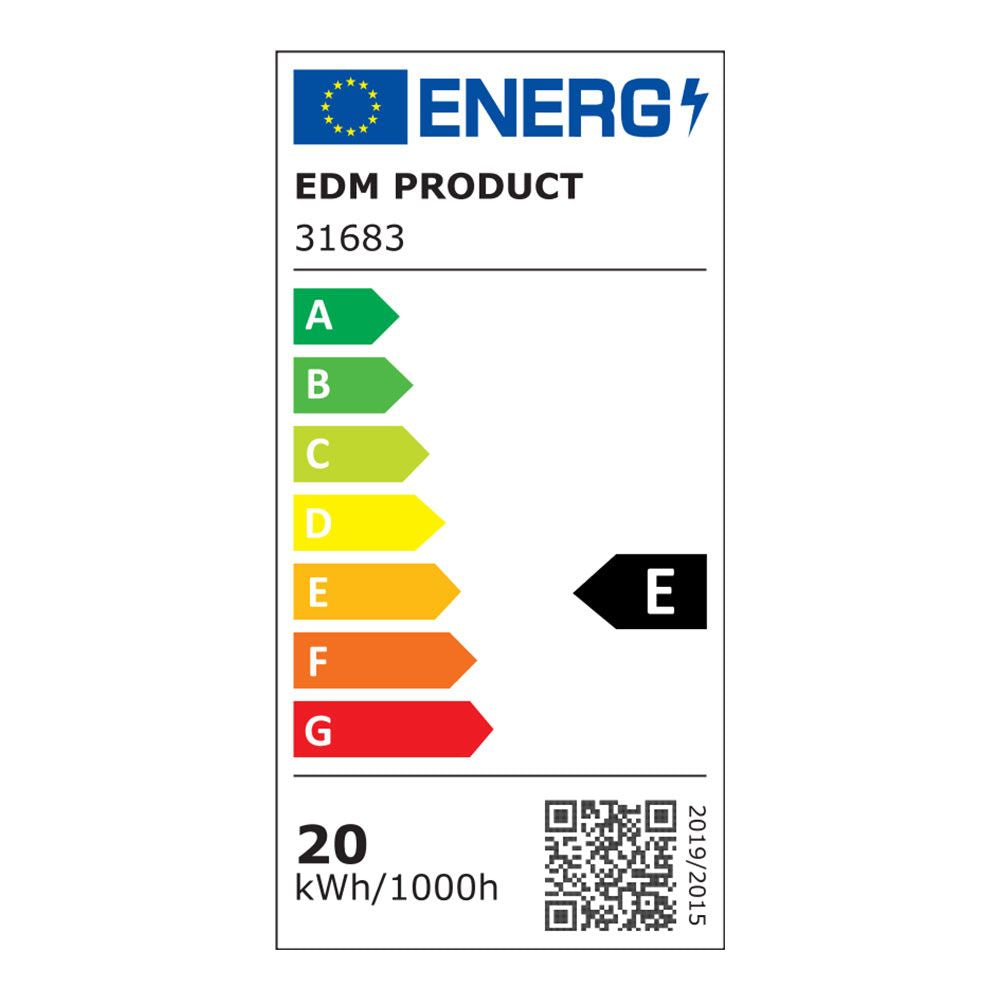 Regleta led 20 w 6500 k luz fria 1900 lm 8 x 59,7 x 3,1 cm