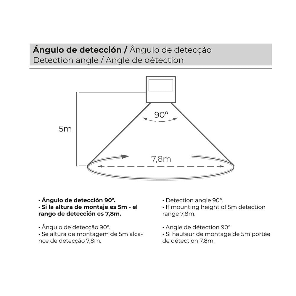 Foco proyector led solar 200 w 1500 lm 6500 k luz fría