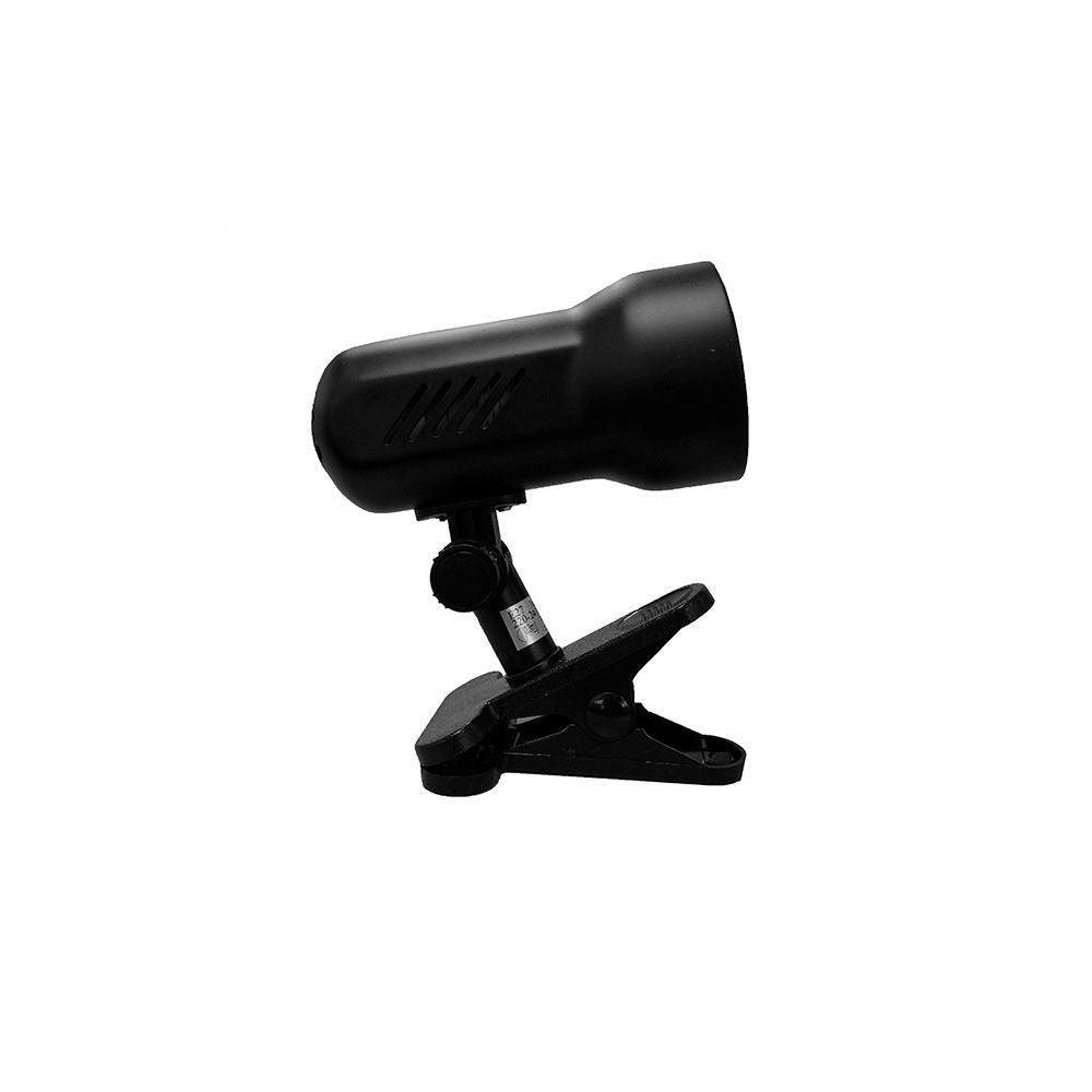 Foco con pinza modelo galaxy e27 60 w (bombilla no incluida) color negro ø 8 x 13,5 x 19 cm