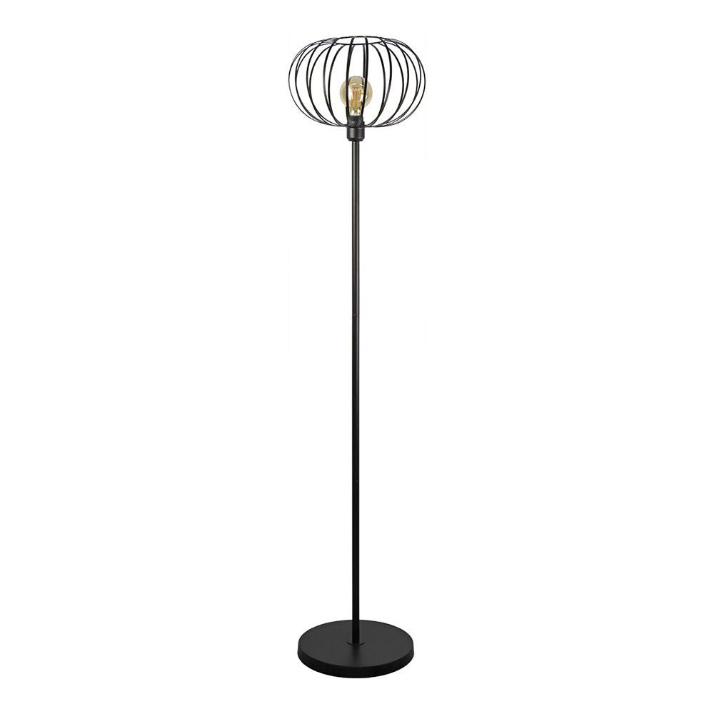 Lámpara de pie (salon) vintage e27 60 w color negro ø35 x 150 cm