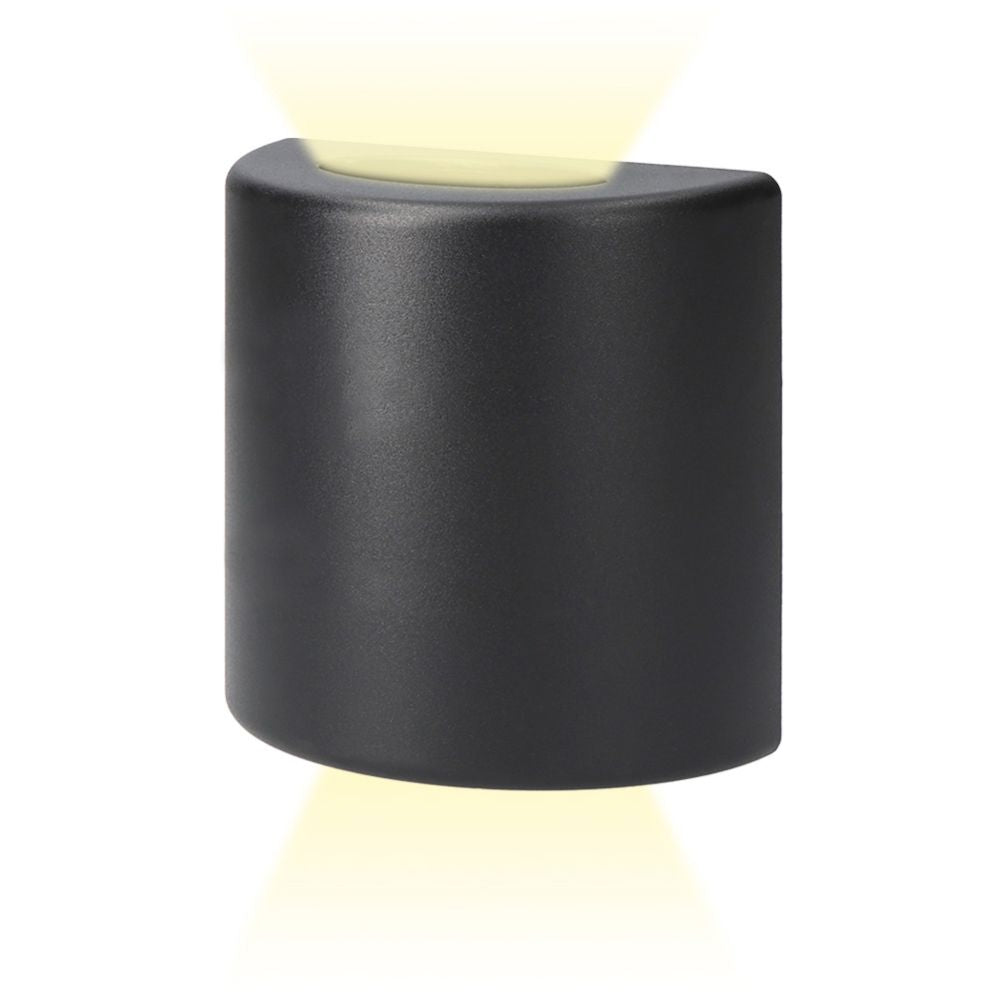 Aplique led ovalado 3 w 60 lm 4000 k luz dia ip54 12 x 12 x 6 cm