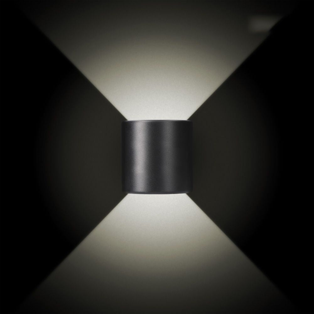 Aplique led ovalado 3 w 60 lm 4000 k luz dia ip54 12 x 12 x 6 cm