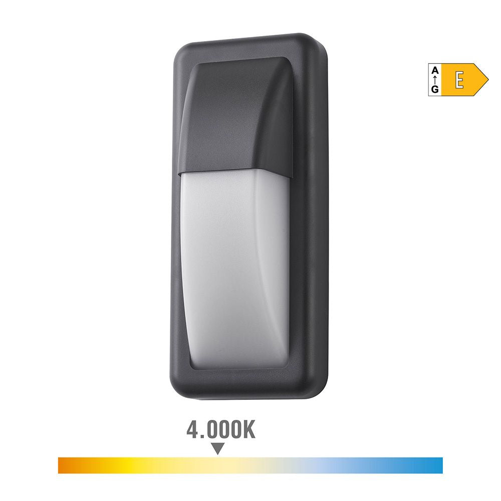 Aplique led rectangular vertical 6w 200 lm 4000k luz dia ip65