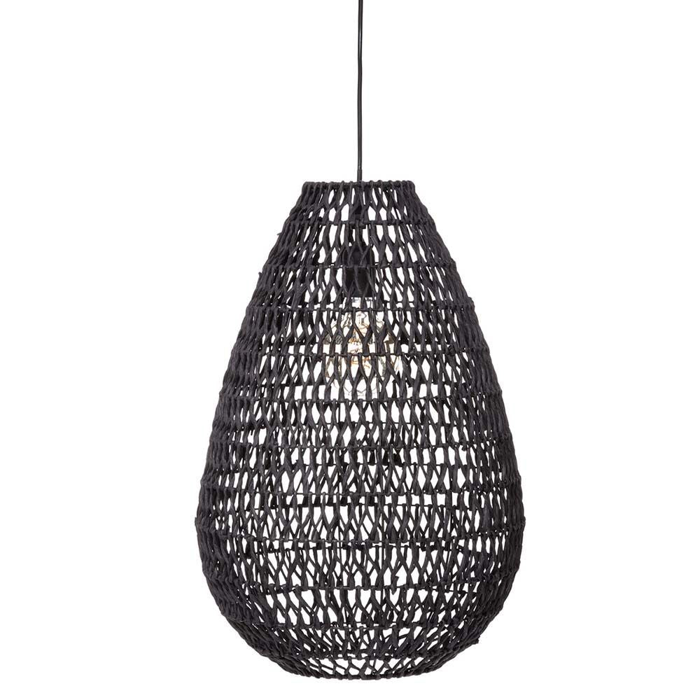 Lámpara de techo negra e27 coleccion tressé ø37,5 x 55 cm