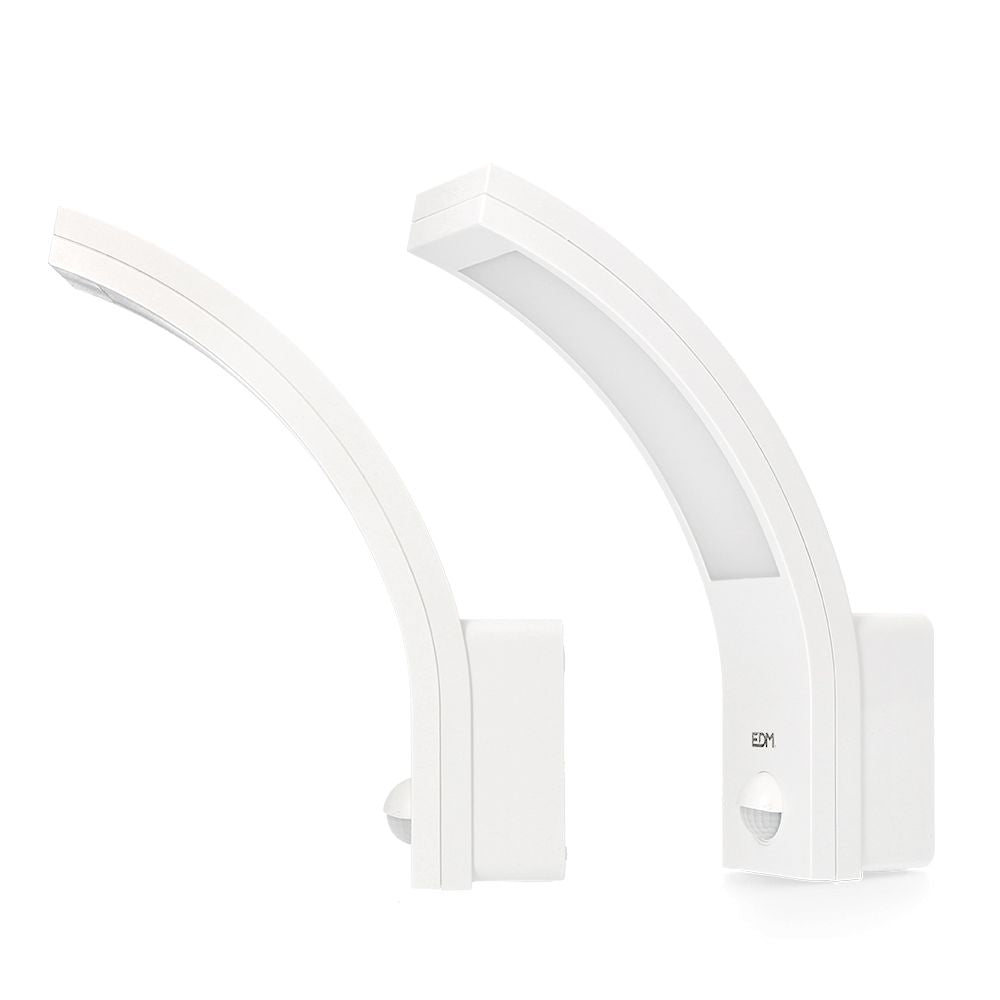 Aplique led con sensor de movimiento 10 w 1654 lm 4000 k ip54 6,6 x 18,8 x 25 cm