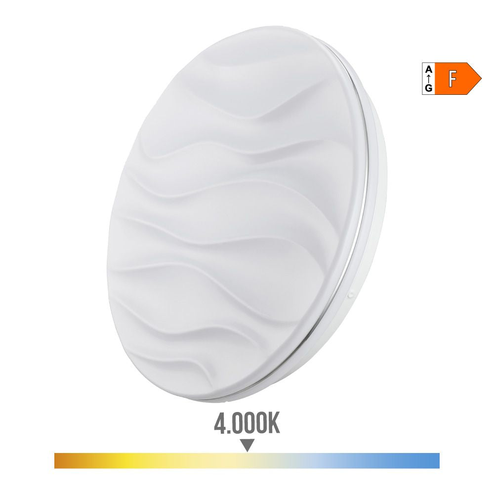 Aplique super led de superficie modelo desert 18 w 4000 k 1820 lm ø33 x 5,5 cm