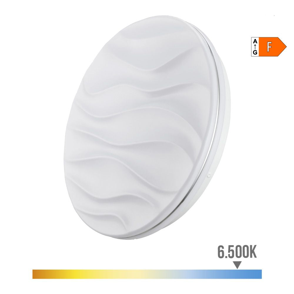 Aplique super led de superficie modelo desert 12 w 6500 k 1160 lm ø27 x 6 cm