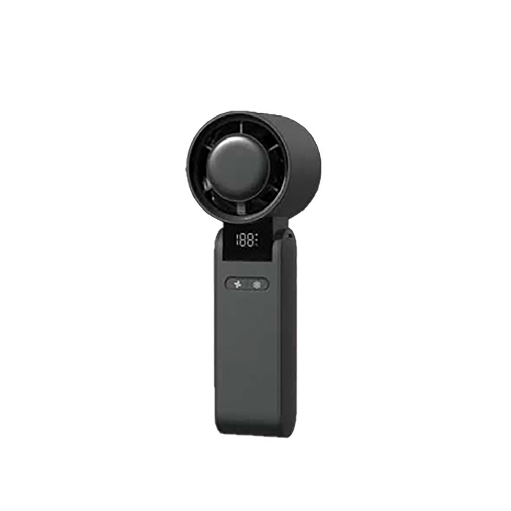 Ventilador de mano recargable, 4000 mah, negro