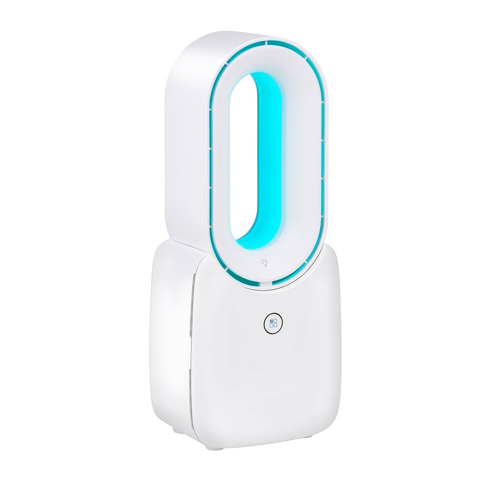 Ventilador de sobremesa recargable con usb sin aspas, 3 velocidades 12,4 x 9 x 30 cm