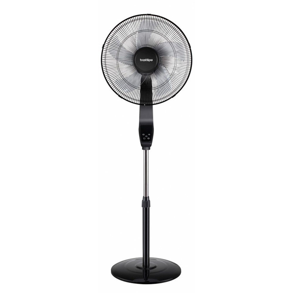 Ventilador de pie coín black 50 w ø40 cm, negro, 40 x 40 x 129 cm