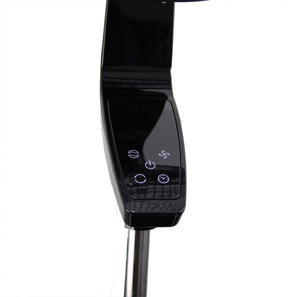 Ventilador de pie coín black 50 w ø40 cm, negro, 40 x 40 x 129 cm